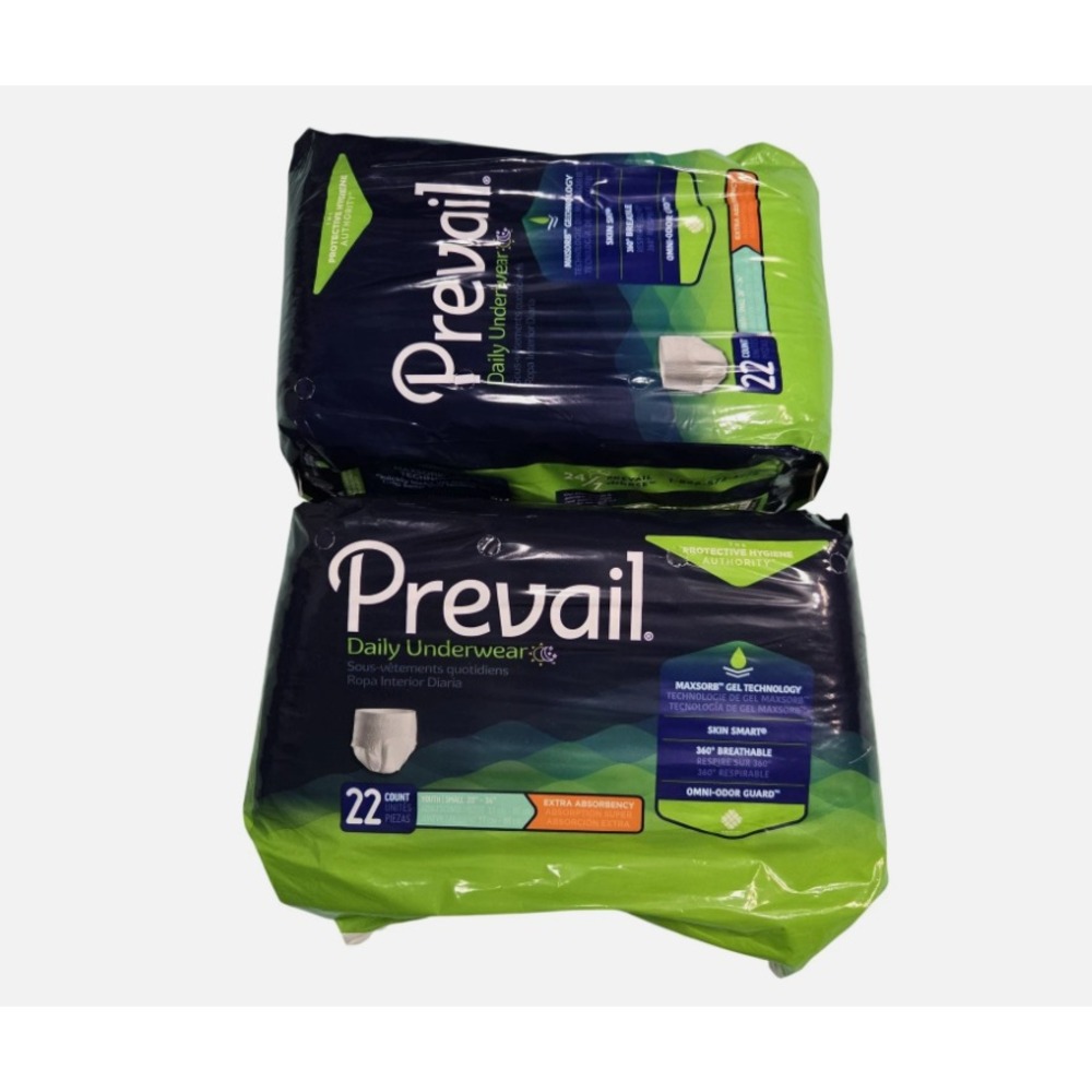 Prevail Daily Underwear Youth/Small 20-34" MaxSorb Extra Absorbency 22 Ct